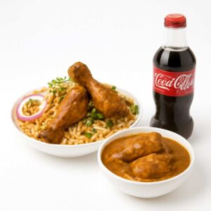 CHICKEN BIRIYANI/CHICKEN KORMA (2PCS) + COKE 300ML