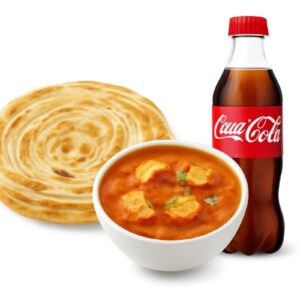 LACCHA PARATHA (2Pcs) / PANEER BUTER MASALA + COKE 300ML